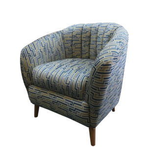 FAUTEUIL COQUILLE TISSU 01 PLACE GR